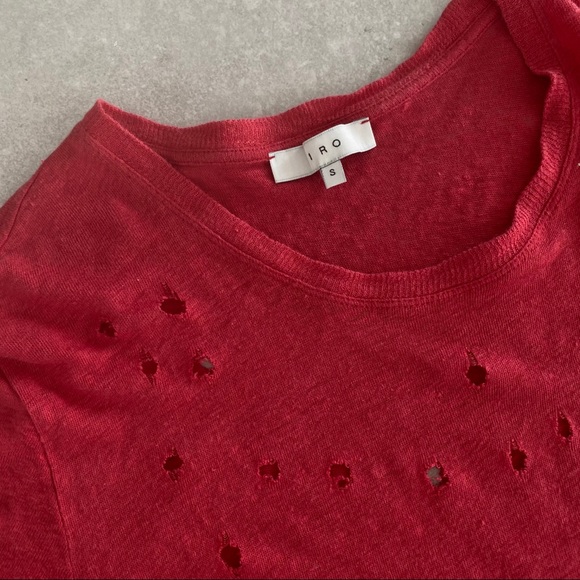 IRO LINEN TSHIRT - Picture 2 of 10